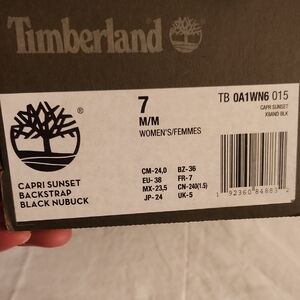 Timberland Black Nubuck Women's Sandals